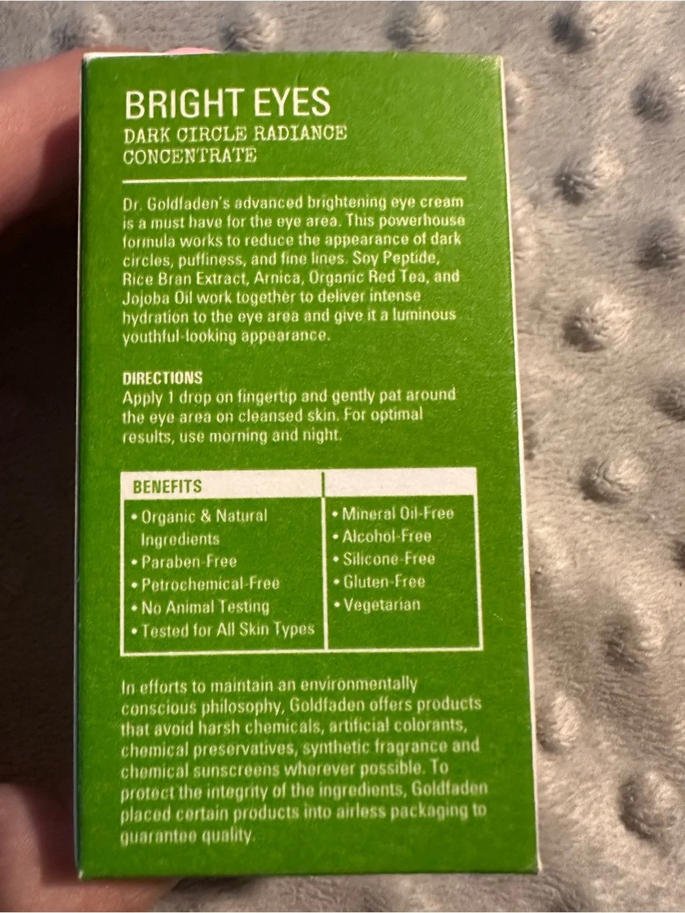 Goldfaden MD Bright Eyes Eye Cream Concentrate - Green